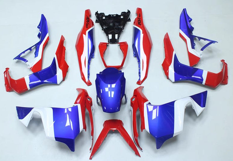 Amotopart 2018–2021 Honda ADV150 Rot Blau Weiß Verkleidungsset