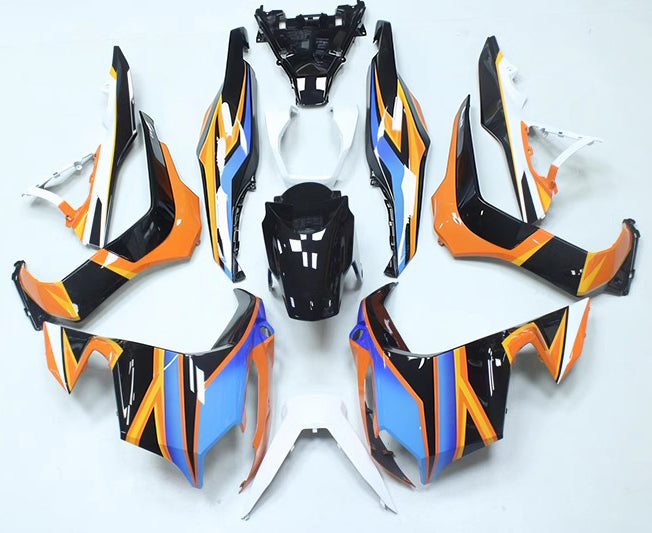 Amotopart 2018-2021 Honda ADV150 Black Orange Blue Fairing Kit