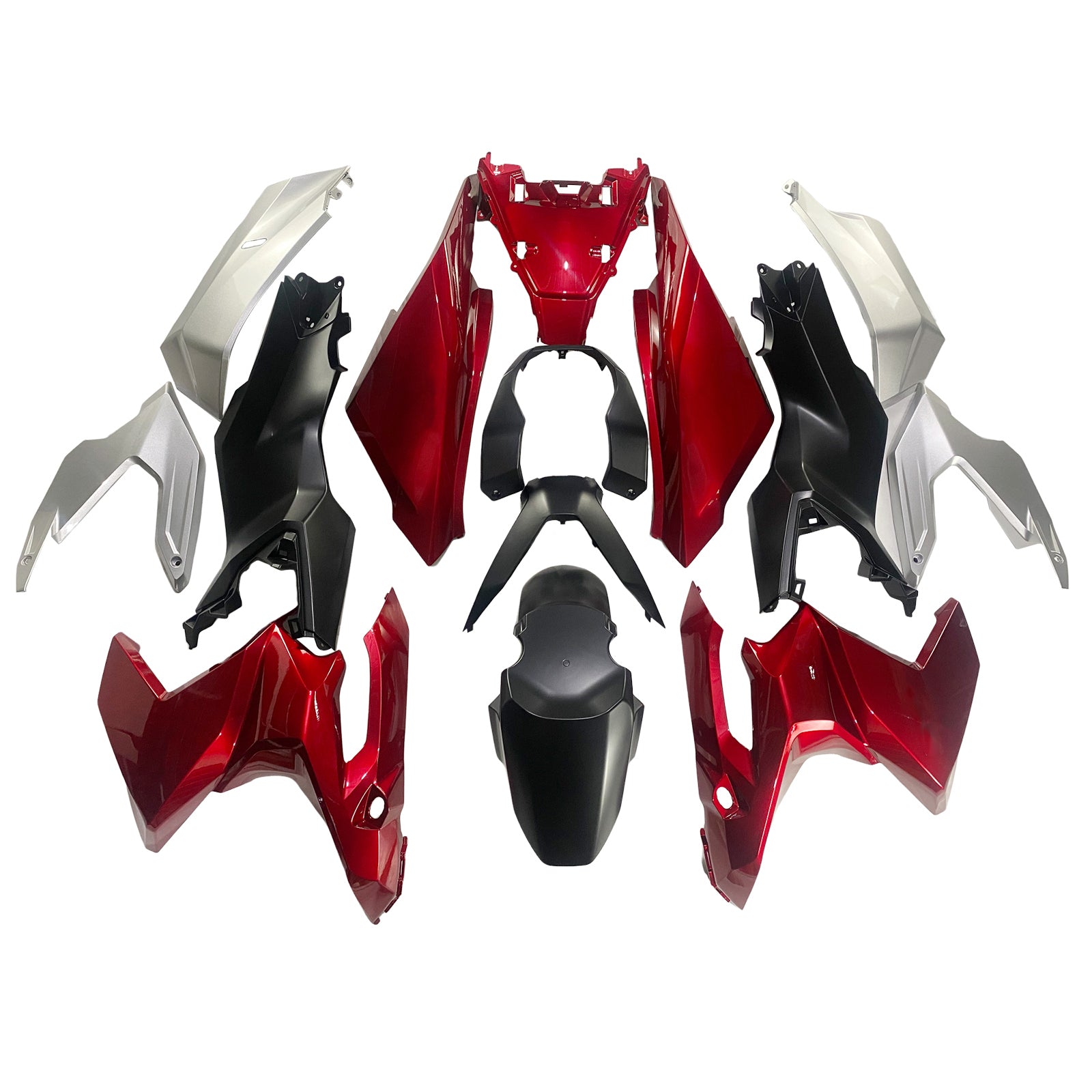 Amotopart 2022-2023 Honda ADV160 Black Red Fairing Kit