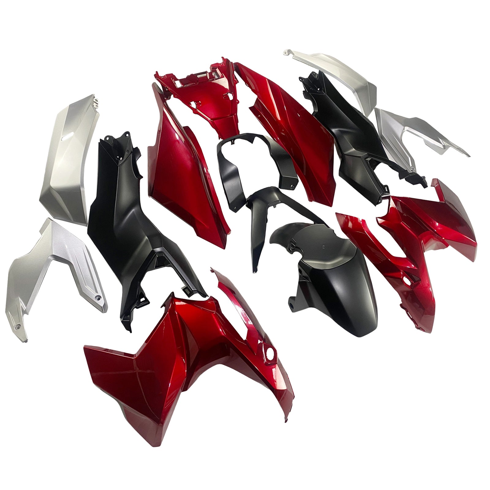 Amotopart 2022-2023 Honda ADV160 Black Red Fairing Kit