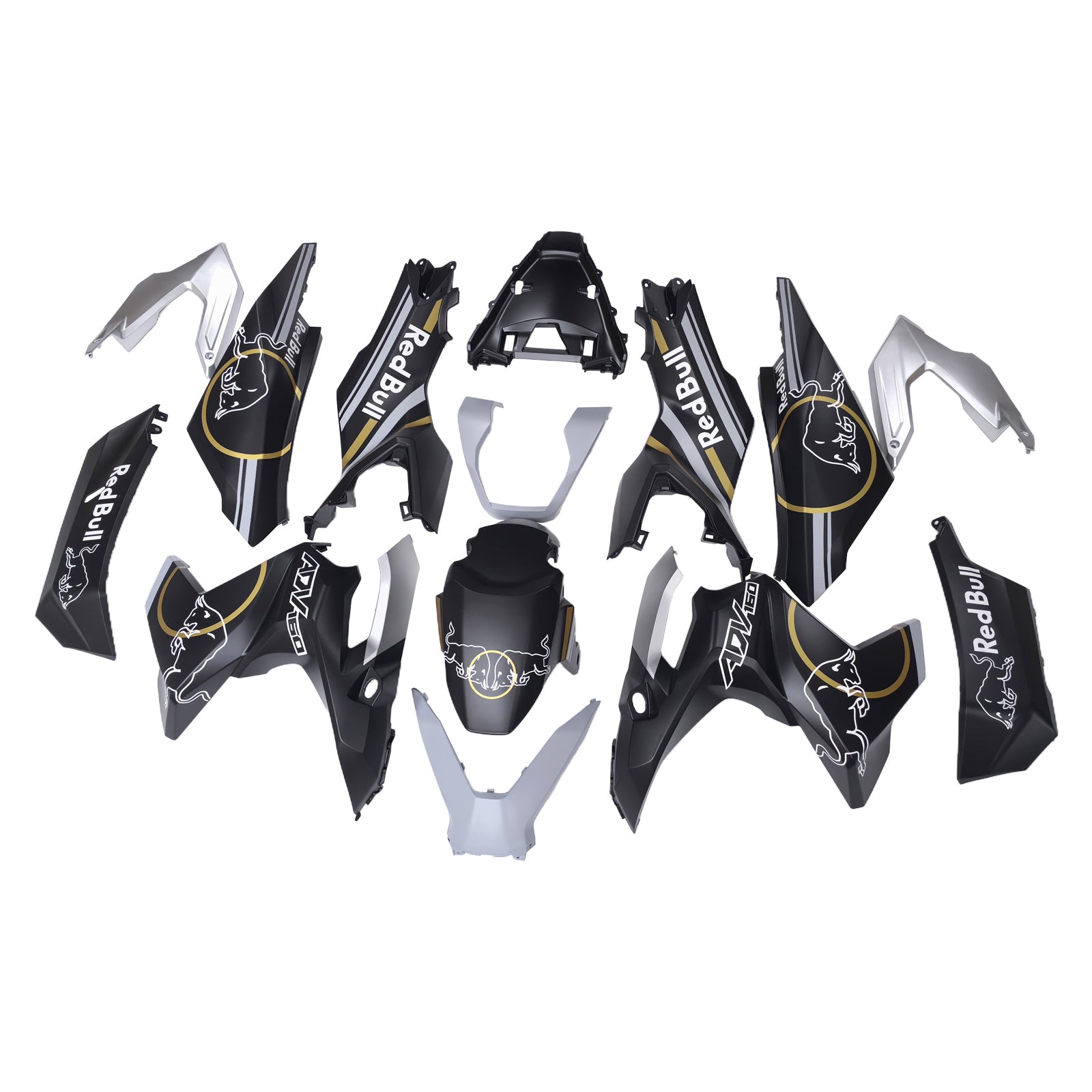 Amotopart 2022-2024 Honda adv160 White Black Fearing Kit