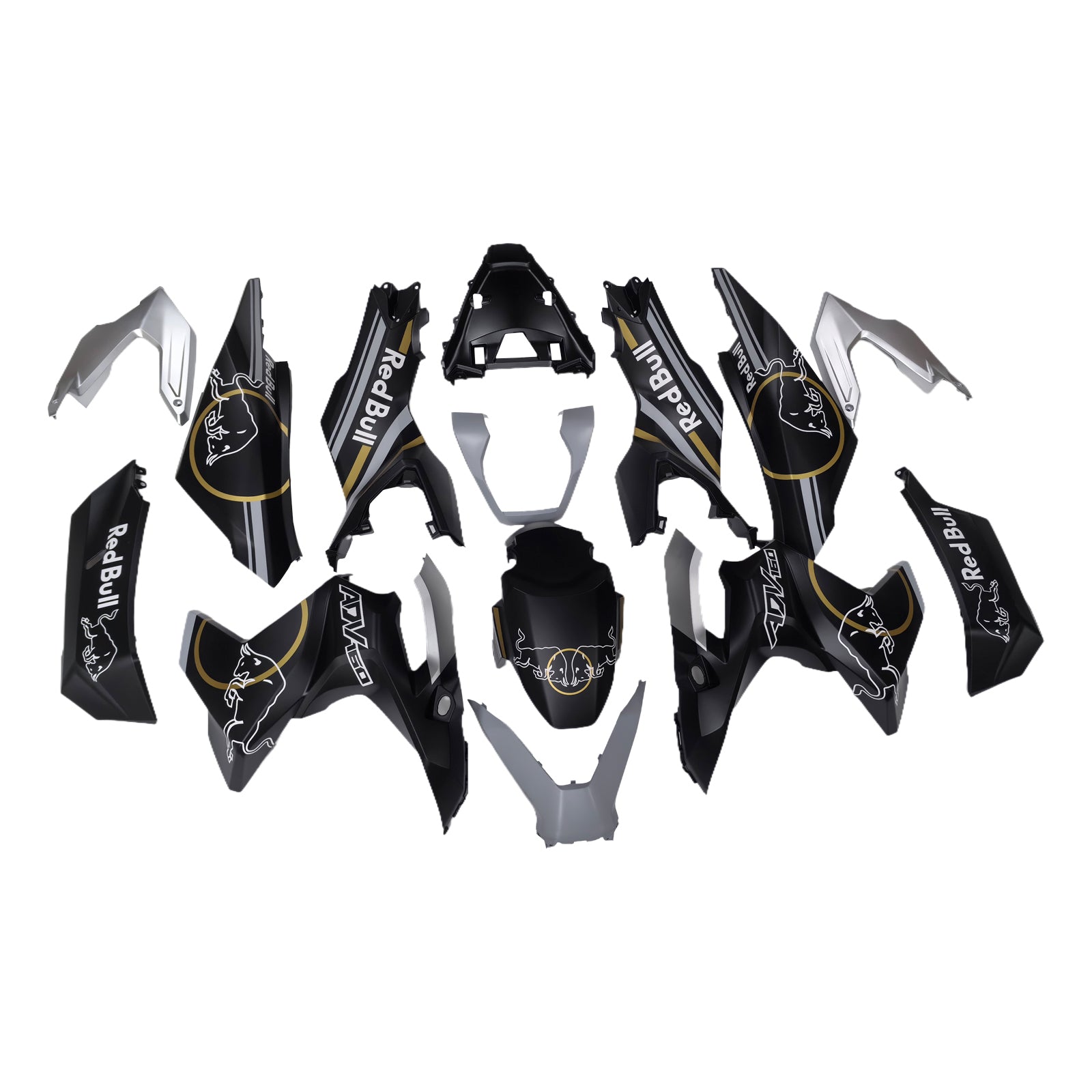 Amotopart 2022-2024 Honda adv160 White Black Fearing Kit