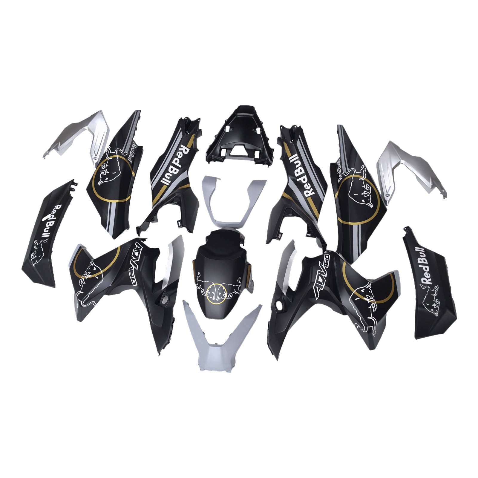 Amotopart 2022-2024 Honda adv160 White Black Fearing Kit