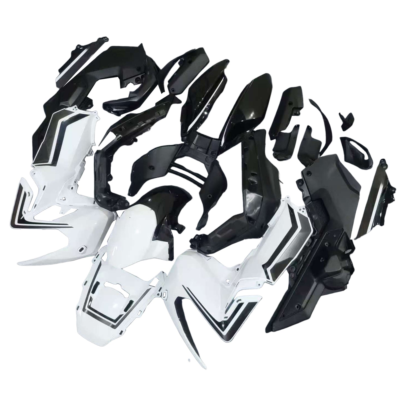 Amotopart 2017-2020 Honda XADV750 White Black Fairing Kit