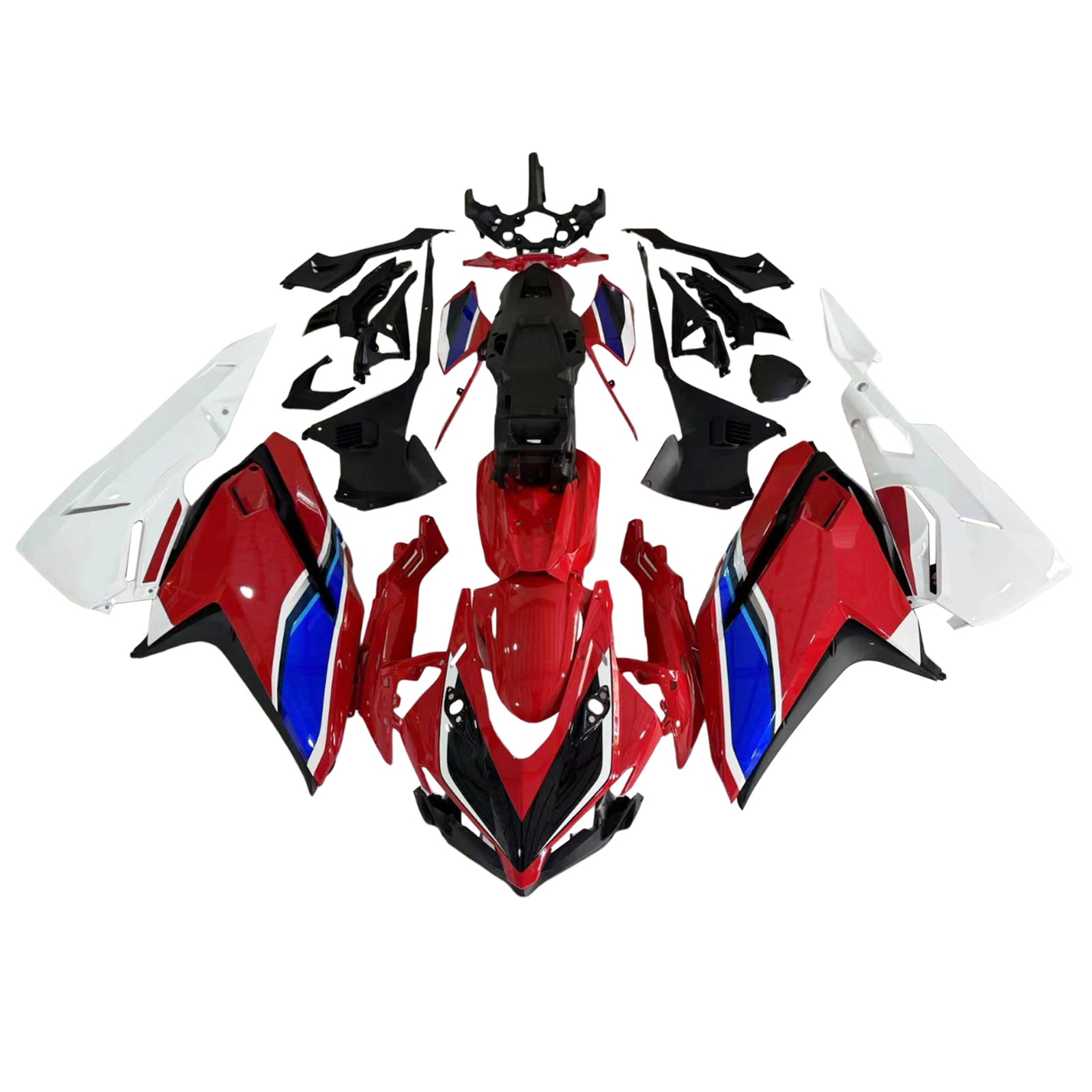 Amotopart 2017-2022 Honda CBR250RR White Red Blue Fairing Kit