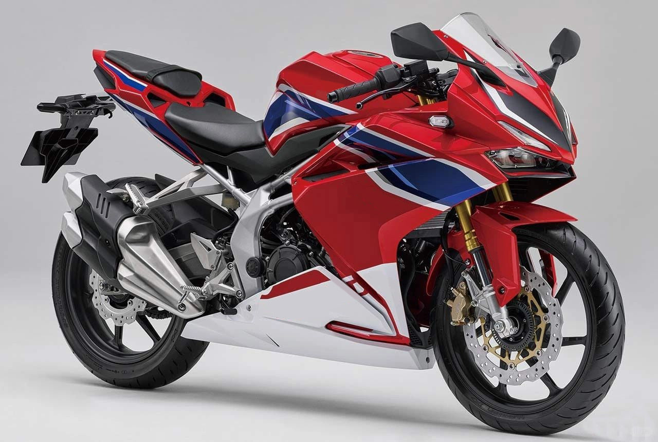 Amotopart 2017–2022 Honda CBR250RR Weiß Rot Blau Verkleidungsset