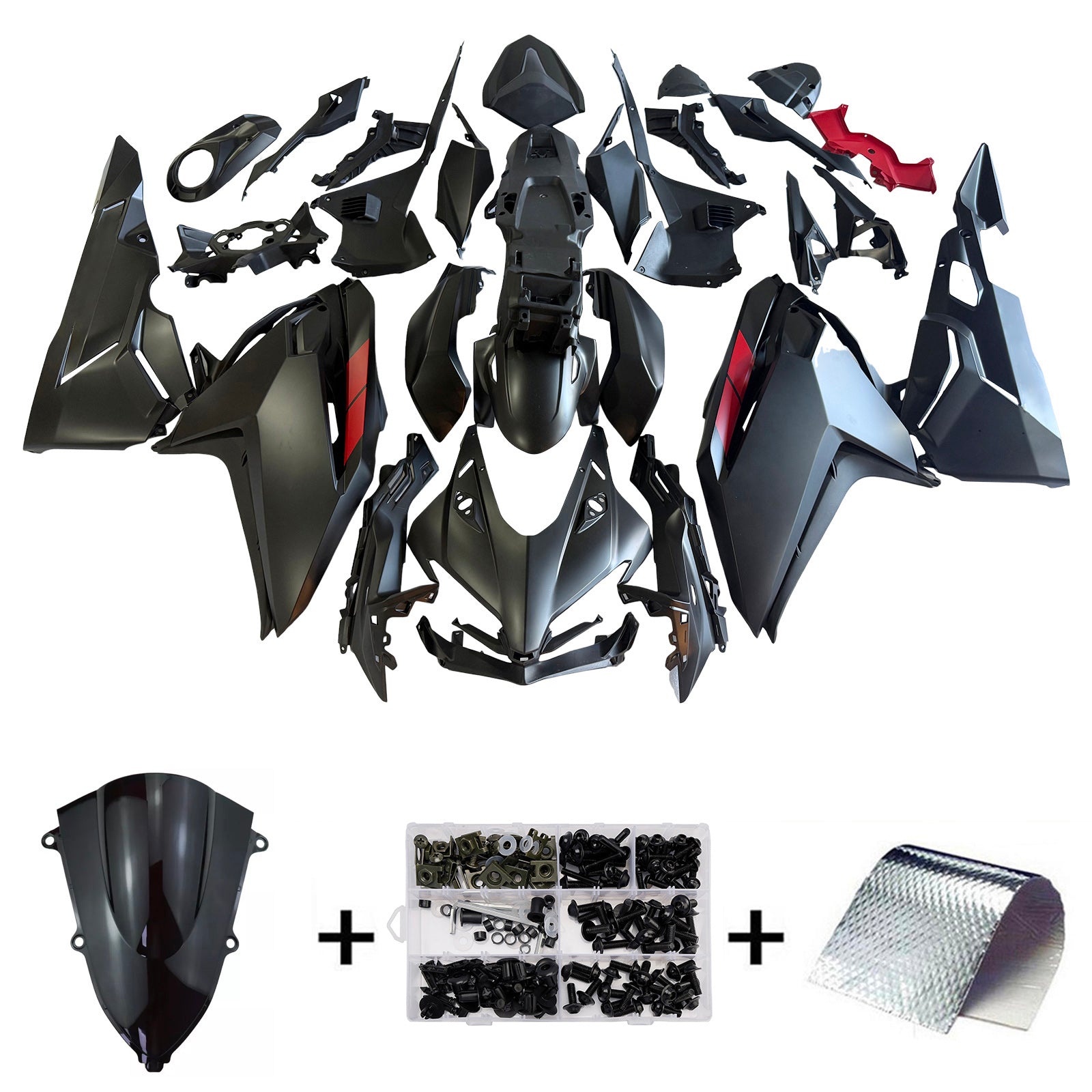 Amotopart 2017-2022 Honda CBR250RR Matte Black Fairing Kit