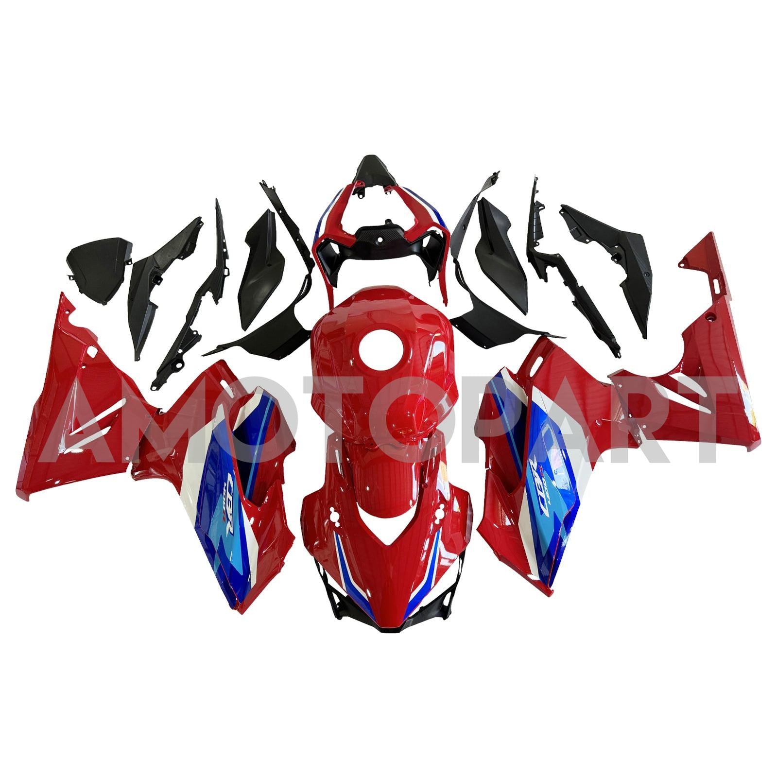 Amotopart 2024-2025 Honda CBR500R CBR400R Red Blue Fairing Kit