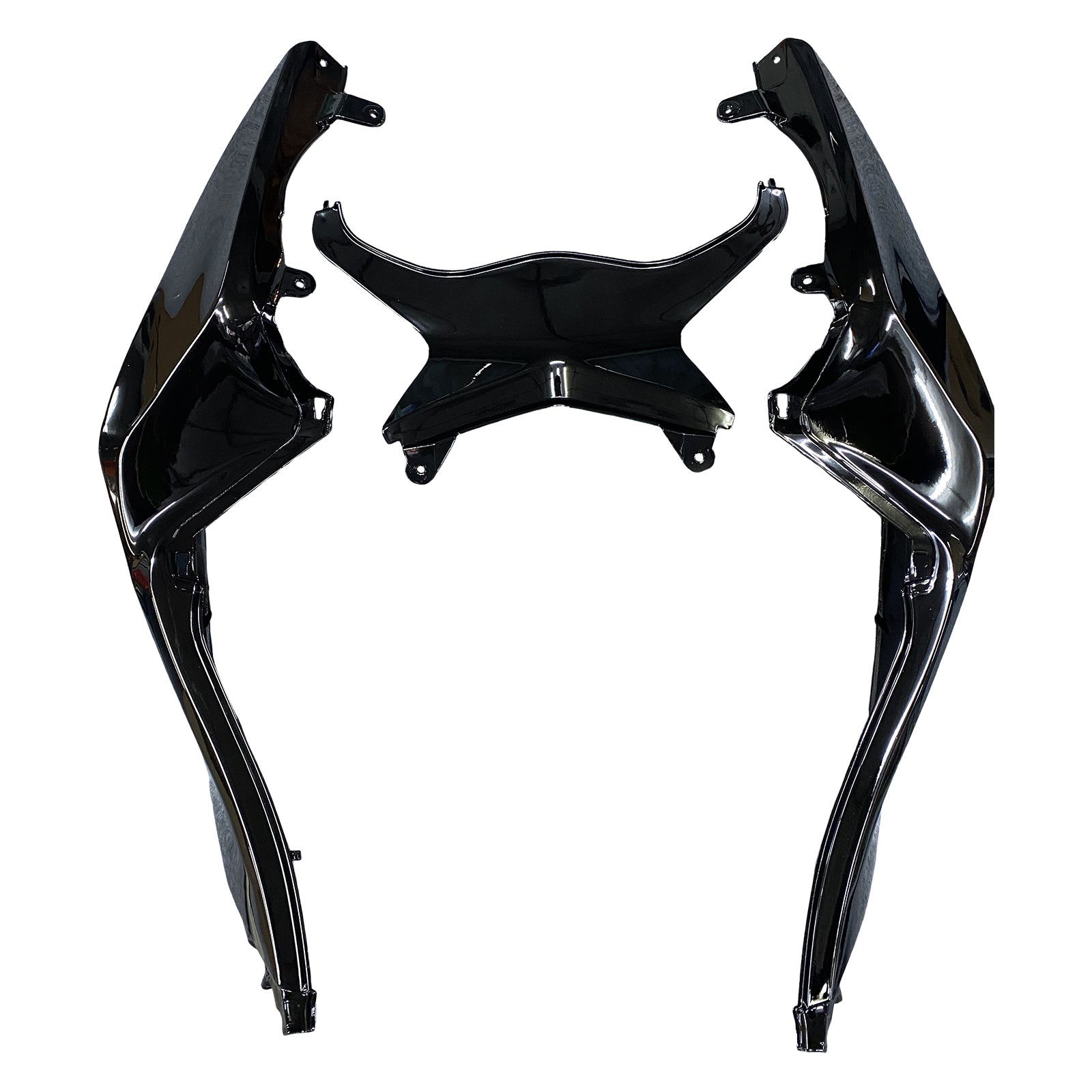 Amotopart Kawasaki Zx6R 2013-2018 フェアリング 光沢のあるブラック Amotopart プラスチックキット