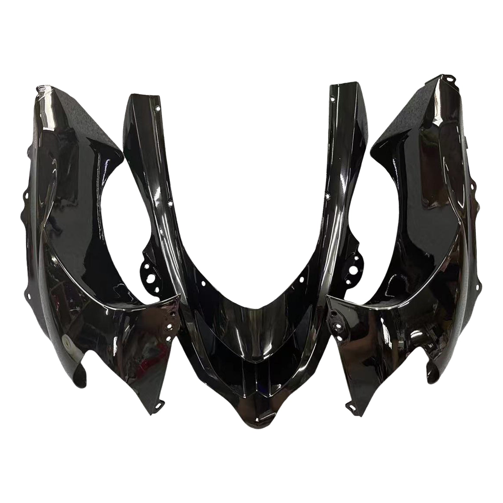 Amotopart Fairings Kawasaki Zx10R 2004-2005 Fairing Glossy Black Fairing Kit