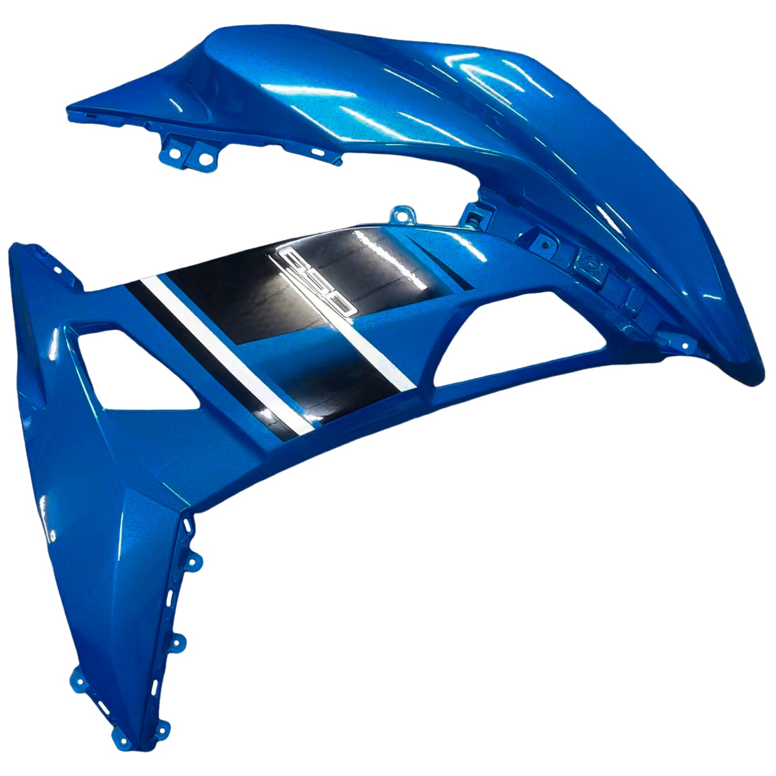 Amotopart Kawasaki Ninja 650 EX650 2017-2019 Fairing Blue Fairing Kit