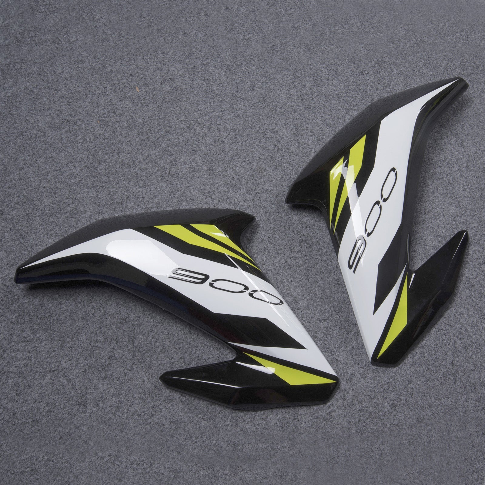 Amotopart 2017-2019 Kawasaki Z900 White Black Fairing Kit