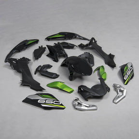 Amotopart 2017-2019 Kawasaki Z650 Sliver Green Fairing Kit