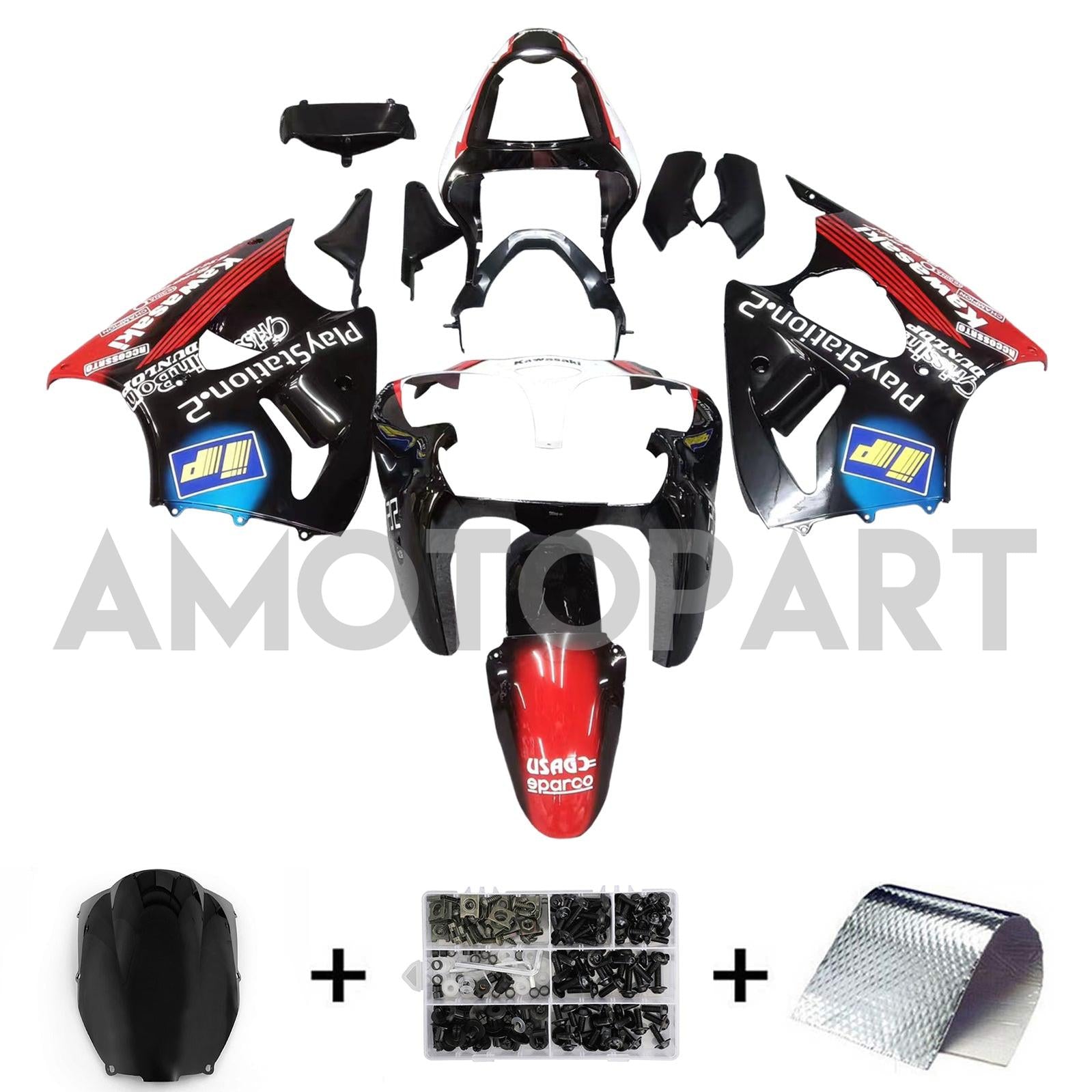 AMOTOPART KAWASAKI 2000-2002 ZX6R 636/ZZR600 2005-2008 KUBSEN