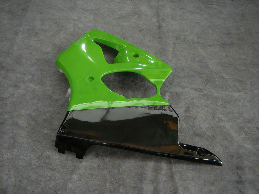 Amotopart Kawasaki 2000-2002 ZX6R 636 & 2005-2008 ZZR600 Green Fairing Kit
