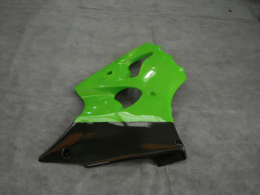 Amotopart Kawasaki 2000–2002 ZX6R 636 & 2005–2008 ZZR600 Grünes Verkleidungsset