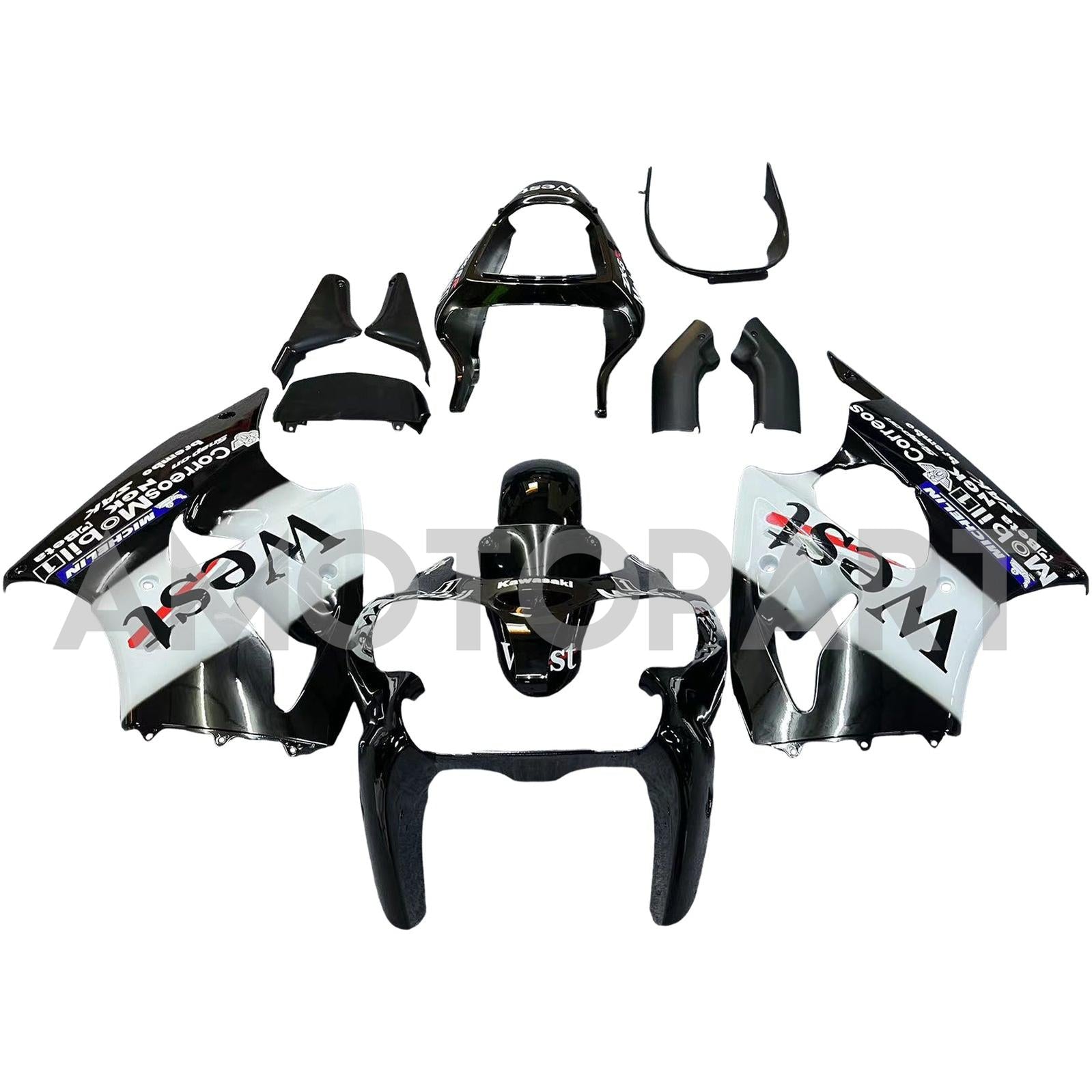 Amotopart Kawasaki 2000-2002 ZX6R 636/ZZR600 2005-2008 KUBSEN