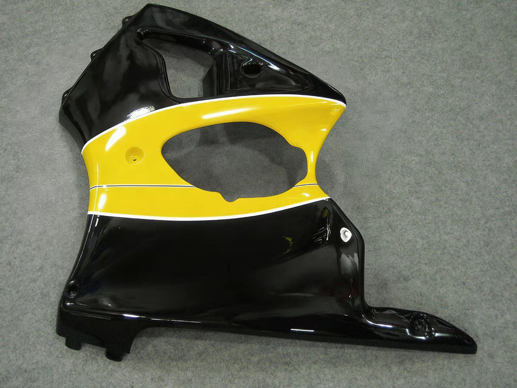 Amotopart Kawasaki 2000-2002 Zx6R 636/ZZR600 2005-2008 Fairing Black&Yellow Kit