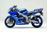 Amotopart Verkleidungsset für Kawasaki ZX6R 636 2000–2002 und Kawasaki ZZR600 2005–2008 in Schwarz und Grün