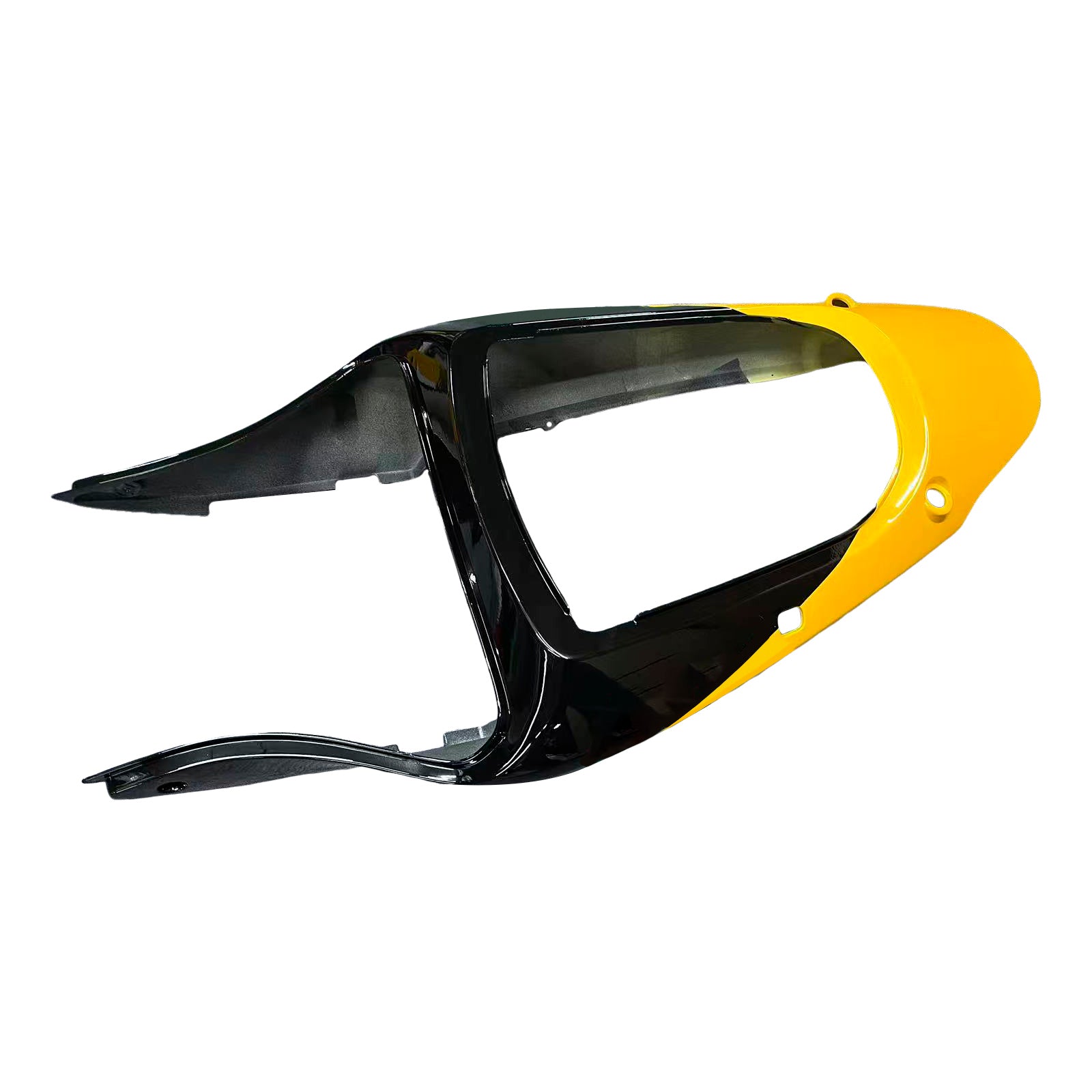 Amotopart 2000-2002 Kawasaki ZX6R 636 2005-2008 Kawasaki ZZR600 Yellow Black Fairing Kit