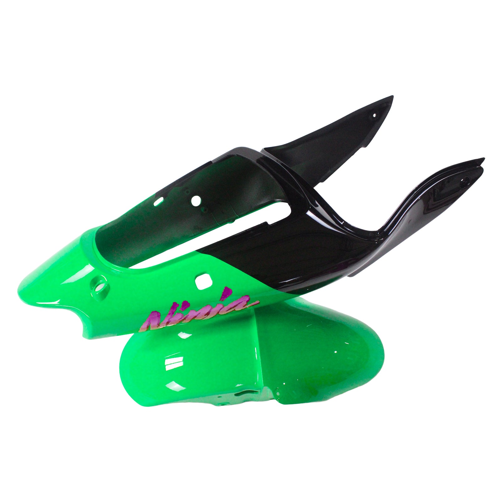 Amotopart Kawasaki 2000-2002 Zx6R 636/ZZR600 2005-2008 Fairing Green Kit