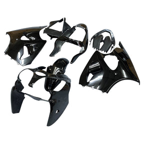 Amotopart Kawasaki 2000-2002 Zx6R 636/ZZR600 2005-2008 Fairing Gloss Black Kit