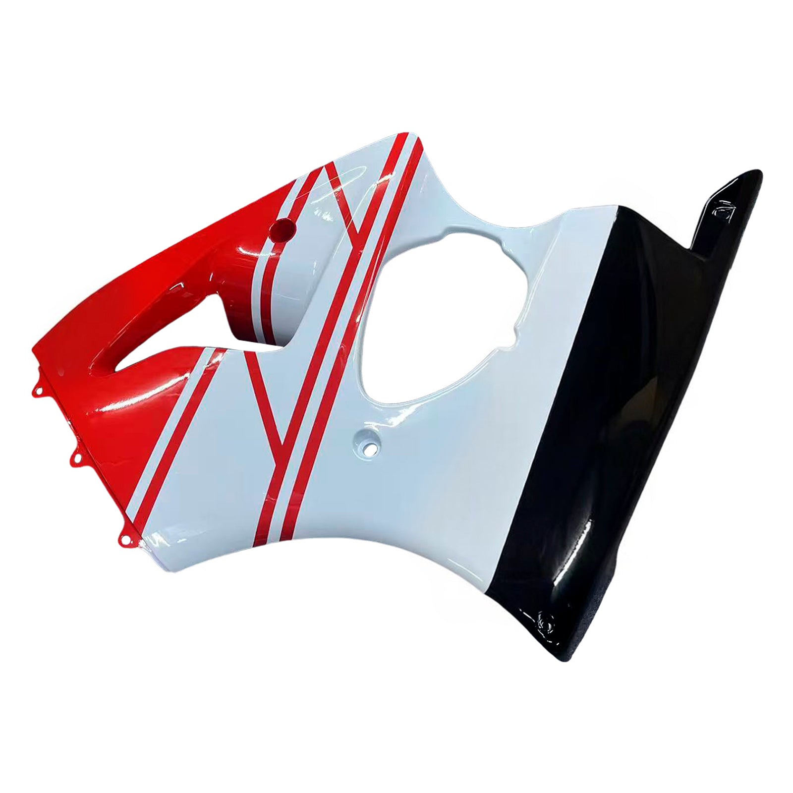 Amotopart Kawasaki 2000-2002 Zx6R 636/ZZR600 2005-2008 Fairing Red White Kit