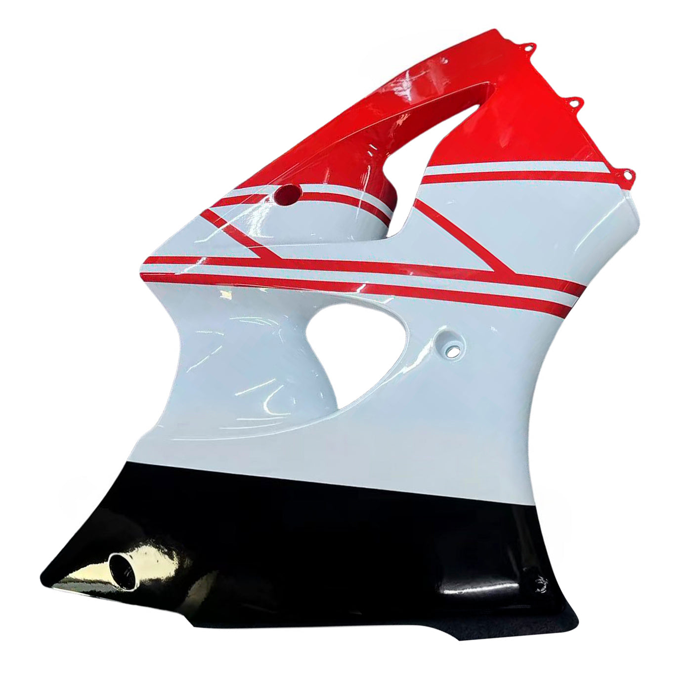 Amotopart Kawasaki 2000-2002 Zx6R 636/ZZR600 2005-2008 Fairing Red White Kit