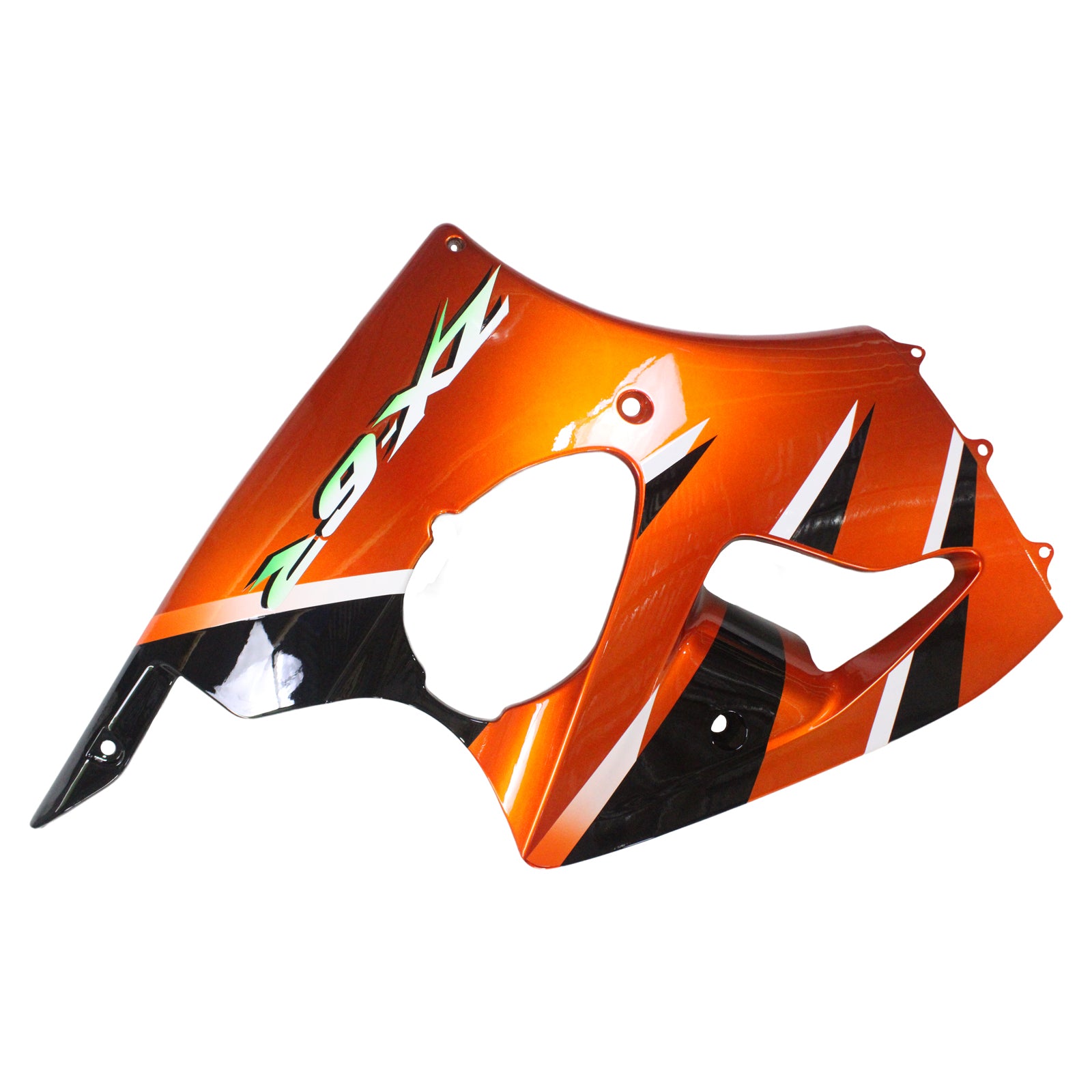 Amotopart Kawasaki 2000-2002 Zx6R 636/ZZR600 2005-2008 Fairing Orange Black Kit