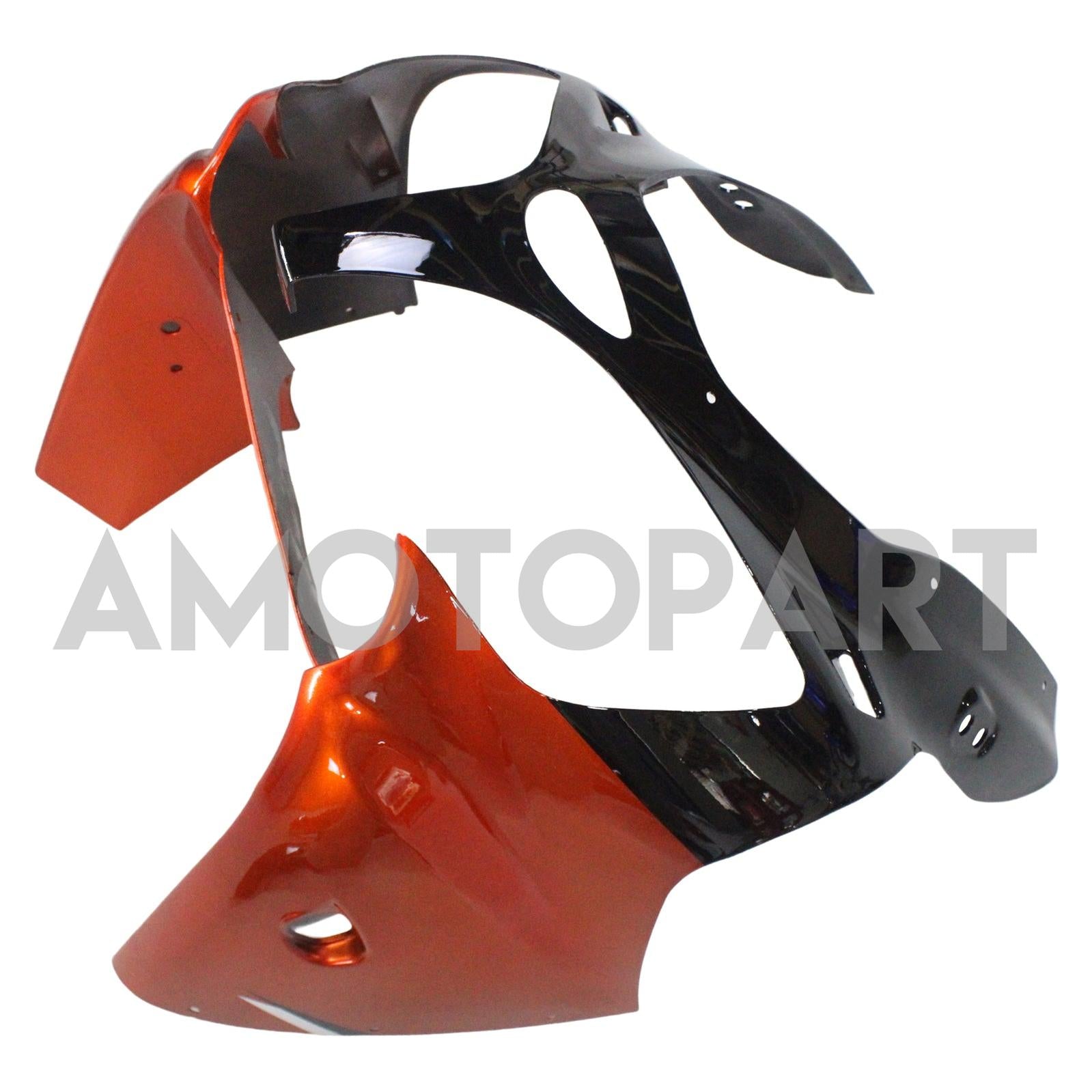 Amotopart Kawasaki 2000-2002 Zx6R 636/ZZR600 2005-2008 Carenado Naranja Negro Kit