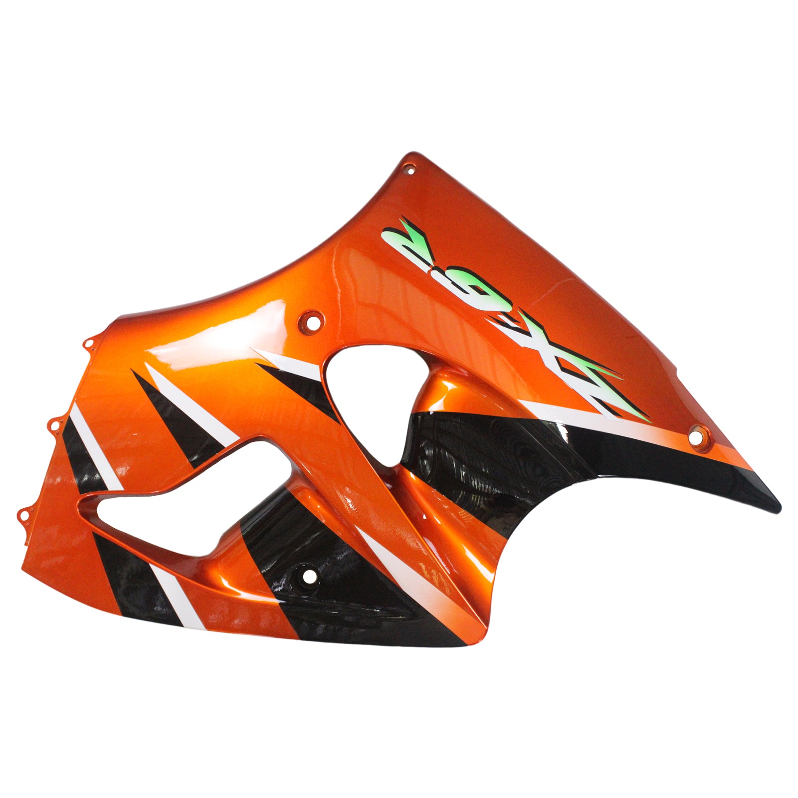 Amotopart Kawasaki 2000–2002 Zx6R 636/ZZR600 2005–2008 Verkleidung Orange Schwarz Kit