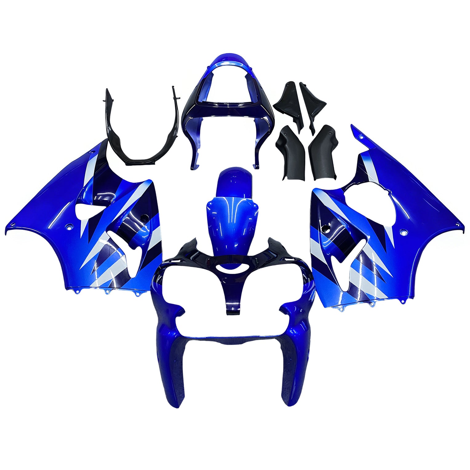 Amotopart ZX6R 636 2000-2002 ZZR600 2005-2008 Kawasaki Blue Fairing Kit