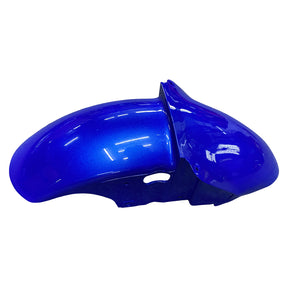 Amotopart ZX6R 636 2000–2002 ZZR600 2005–2008 Kawasaki Blau mit gelbem Logo Verkleidungsset