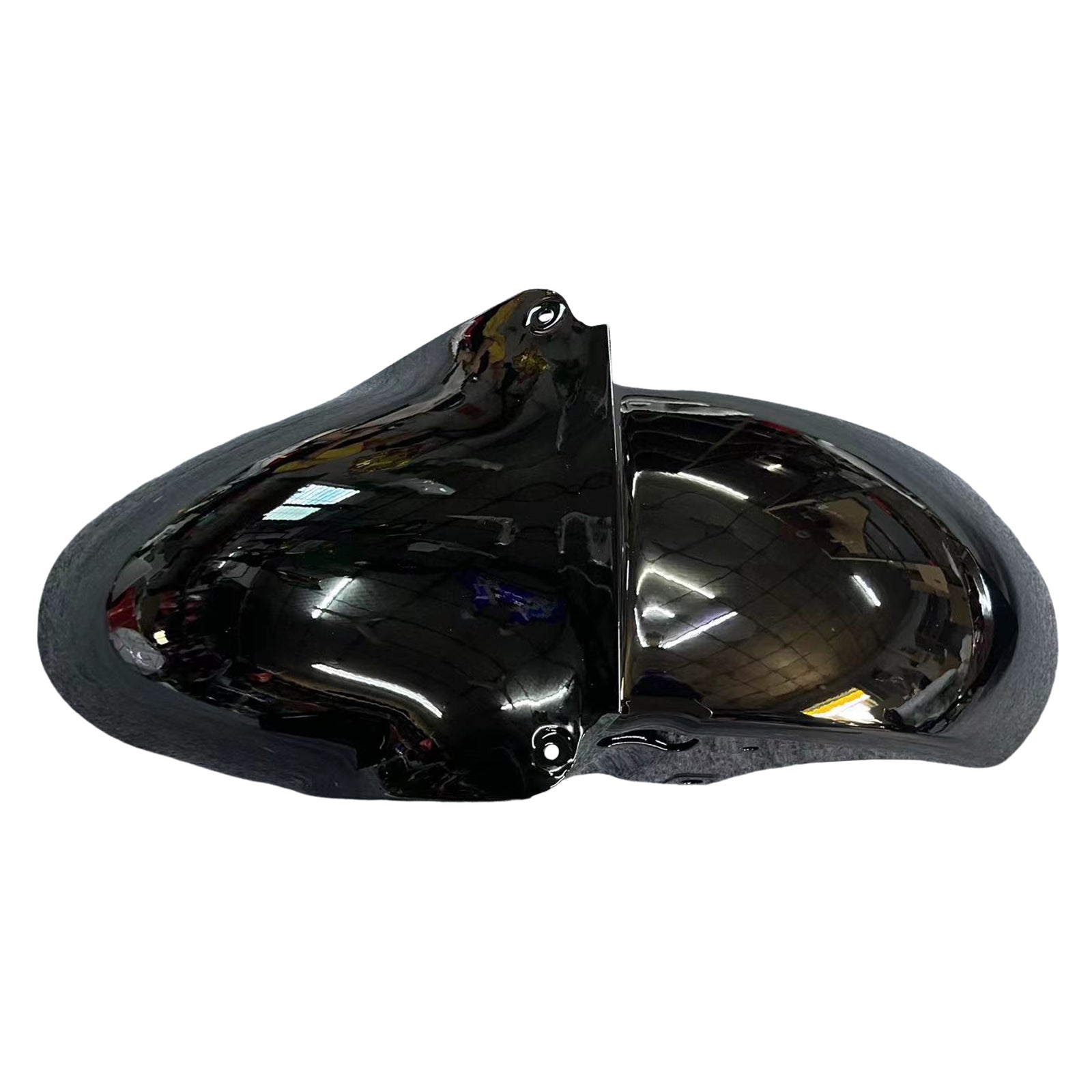 Amotopart ZX6R 636 2000-2002 ZZR600 2005-2008 Kawasaki Black with Red Flame Fairing Kit