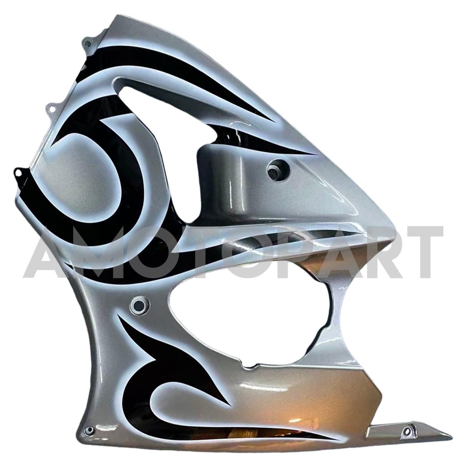 Amotopart 2000-2002 Kawasaki ZX6R 636 & Kit de carénage gris argent pour Kawasaki ZZR600 2005-2008