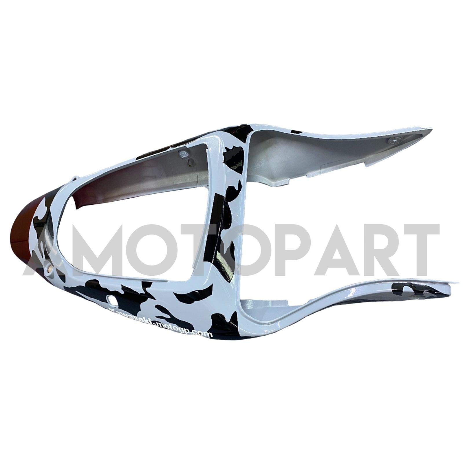 Amotopart 2000-2002 Kawasaki ZX6R 636 & 2005-2008 Kawasaki Zzr600 Red Gray & Logo Fairing Kit