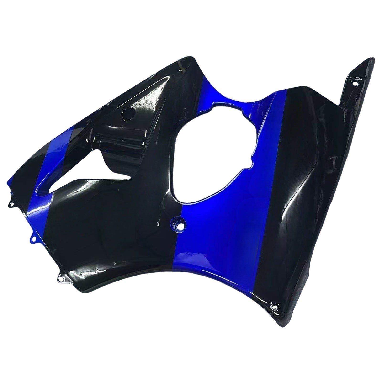 Amotopart 2000-2002 Kawasaki ZX6R 636 & 2005-2008 Kawasaki ZZR600 Glossy Black Blue Fairing Kit