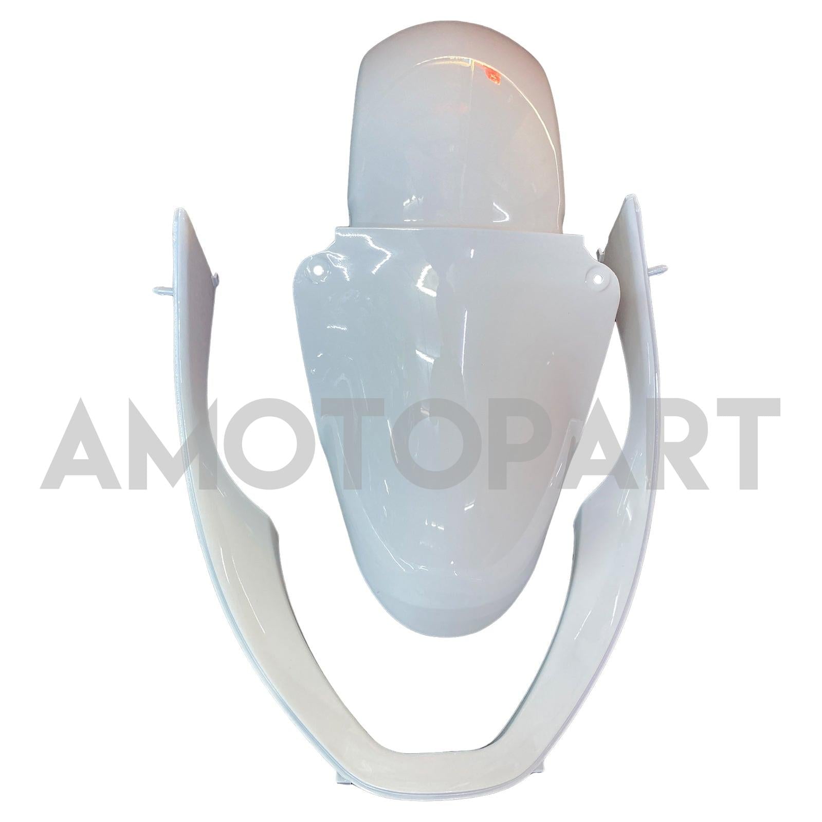 Amotopart 2000-2002 Kawasaki ZX6R 636 & 2005-2008 Kawasaki ZZR600 White Black Fairing Kit