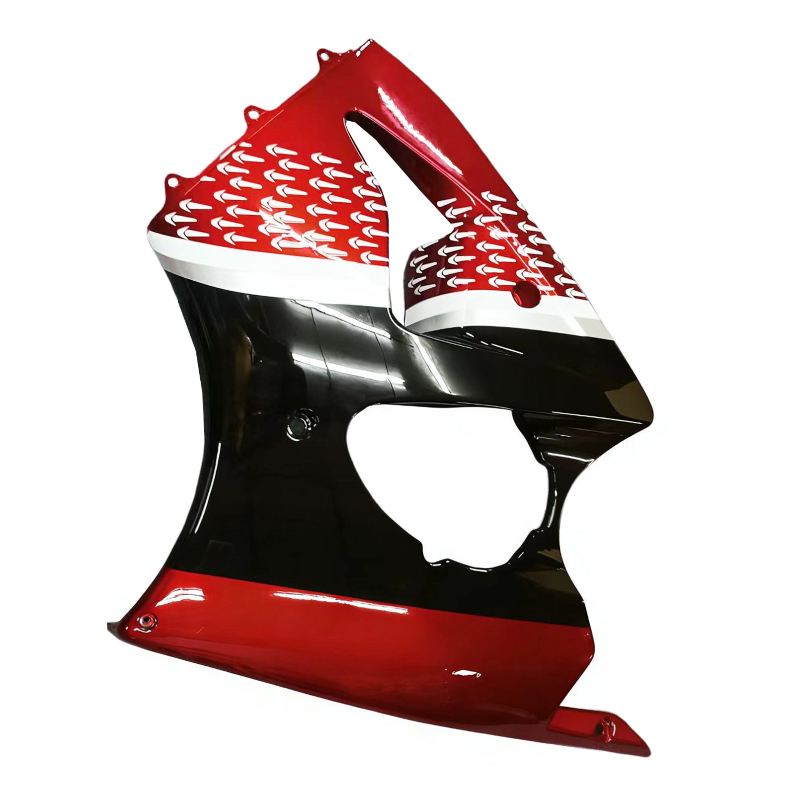 Amotopart 2000–2002 Kawasaki ZX6R 636 & Kawasaki ZZR600 (2005–2008), Rot/Schwarz & Logo Verkleidungssatz