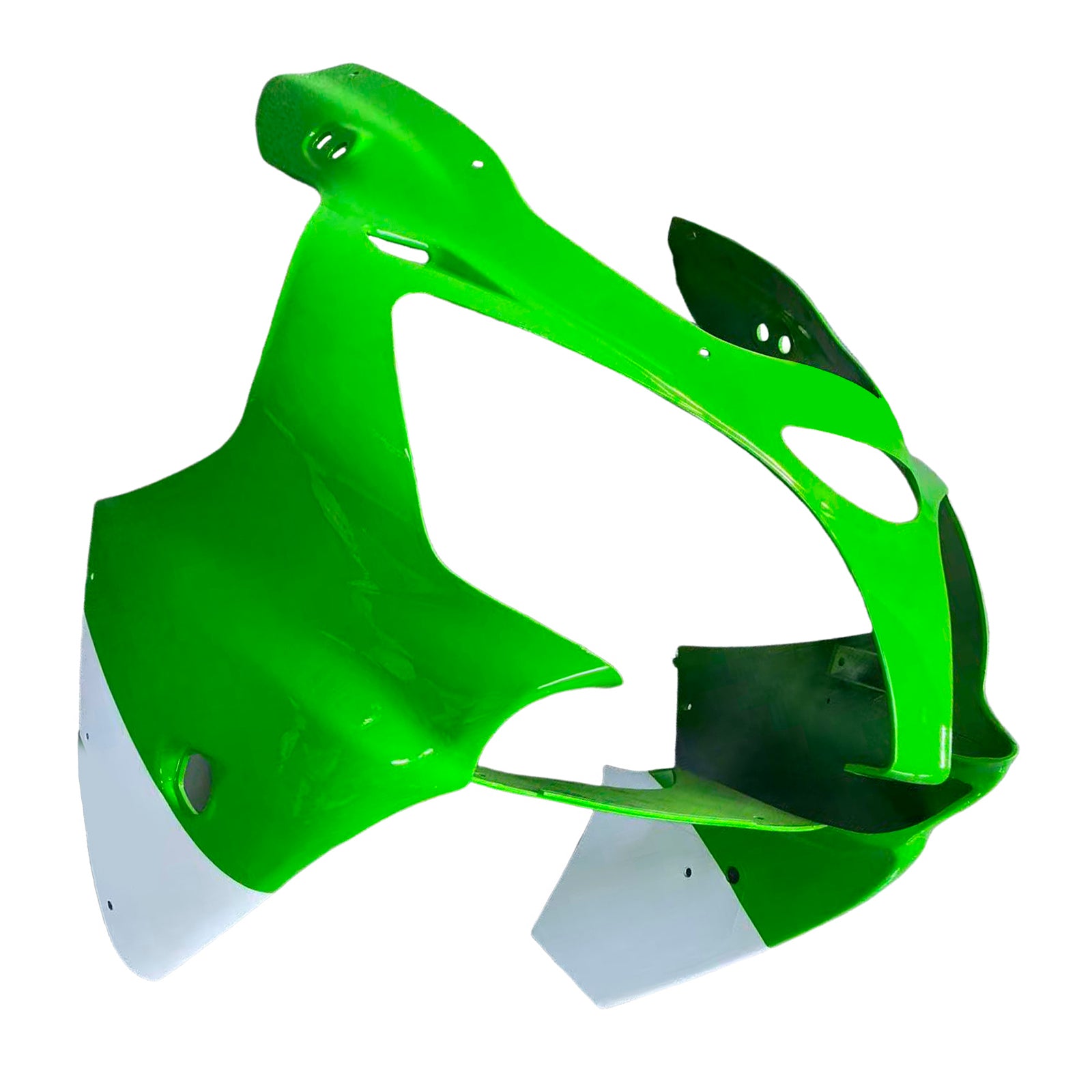 Amotopart 2000-2002 Kawasaki ZX6R 636 & 2005-2008 Kawasaki ZZR600 Black Light Green  Fairing Kit