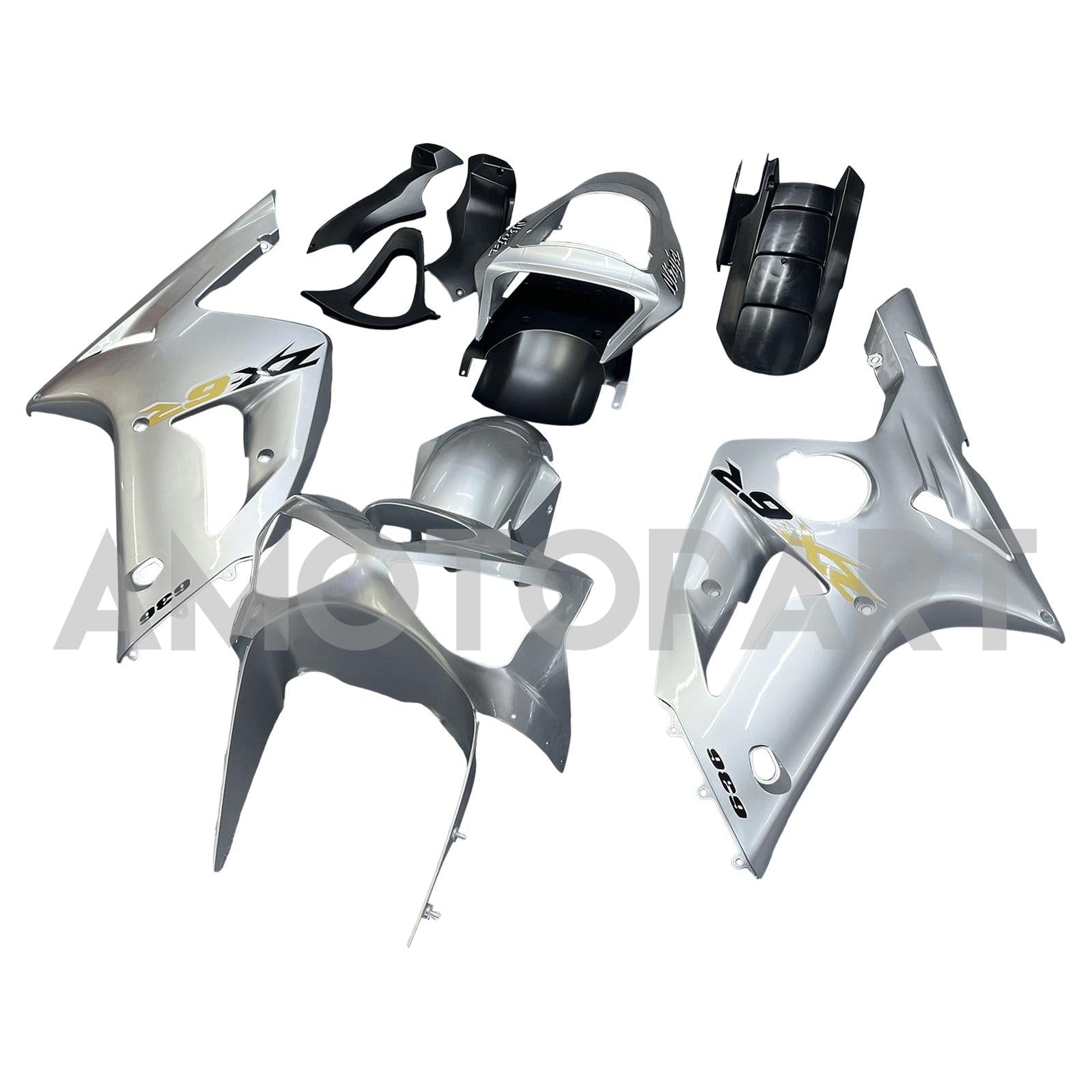 Amotopart 2003-2004 Kawasaki ZX6R Verkleidungs-Sliver-Kit
