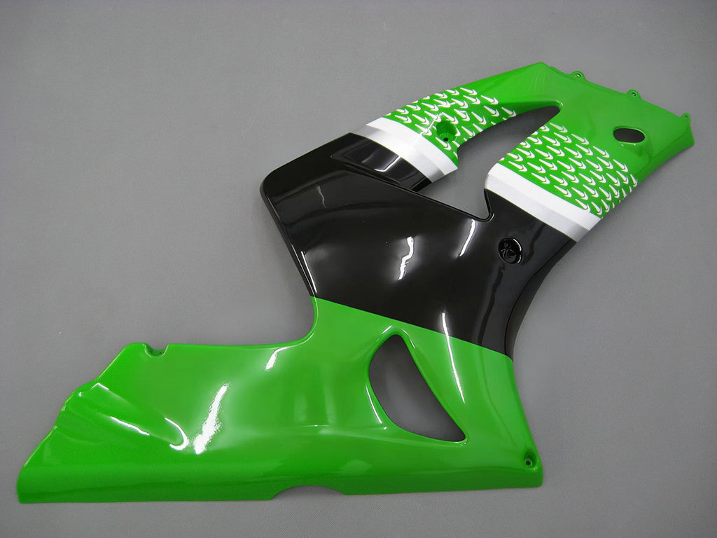 Amotopart Kawasaki ZX6R 2003-2004 Fairing Green Kit