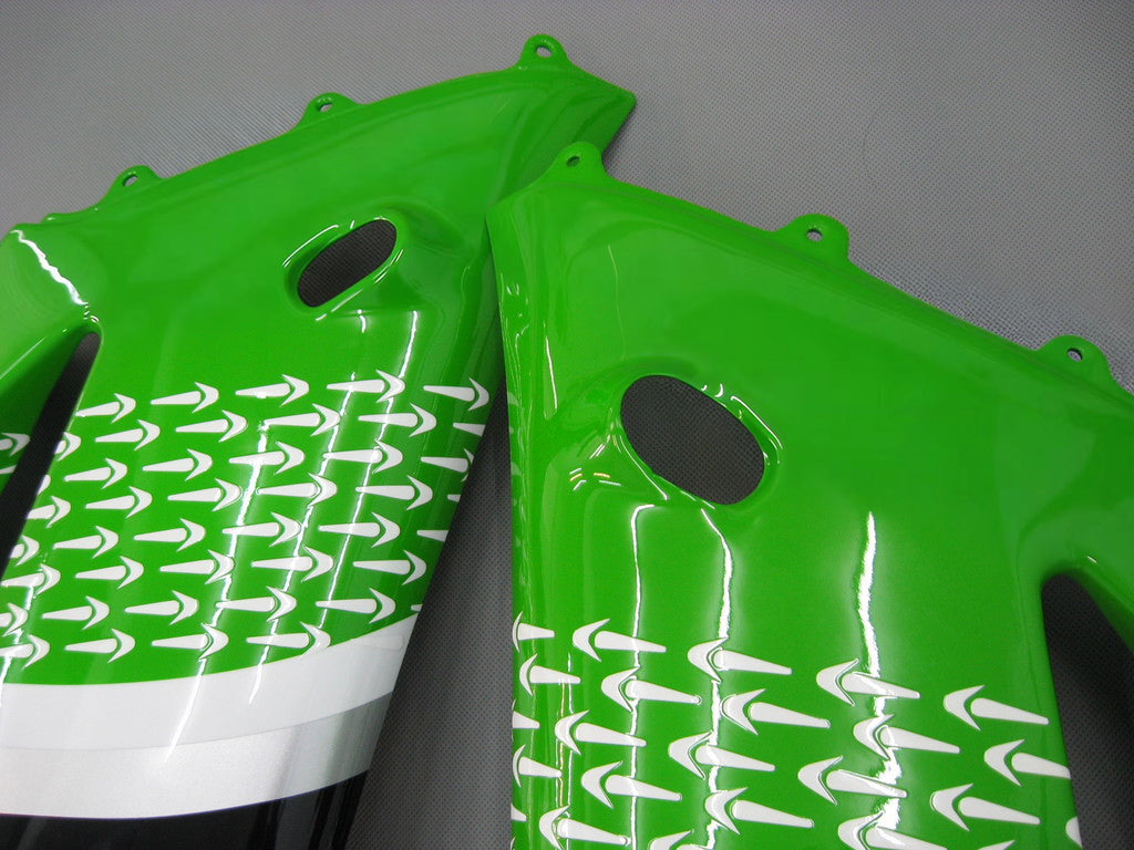 Amotopart Kawasaki ZX6R 2003-2004 Fairing Green Kit