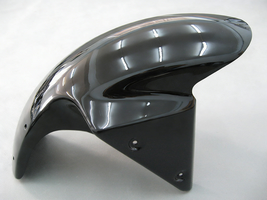 Amotopart 2003-2004 Kawasaki ZX6R Fairing Black&White Kit