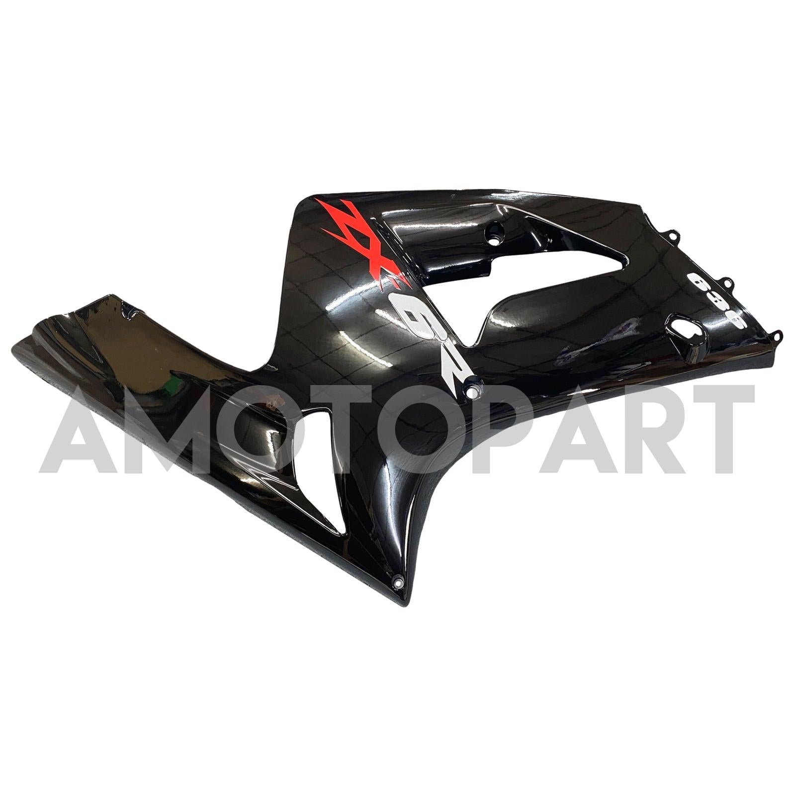 Amotopart 2003-2004 Kawasaki ZX6R Fairing Black Kit