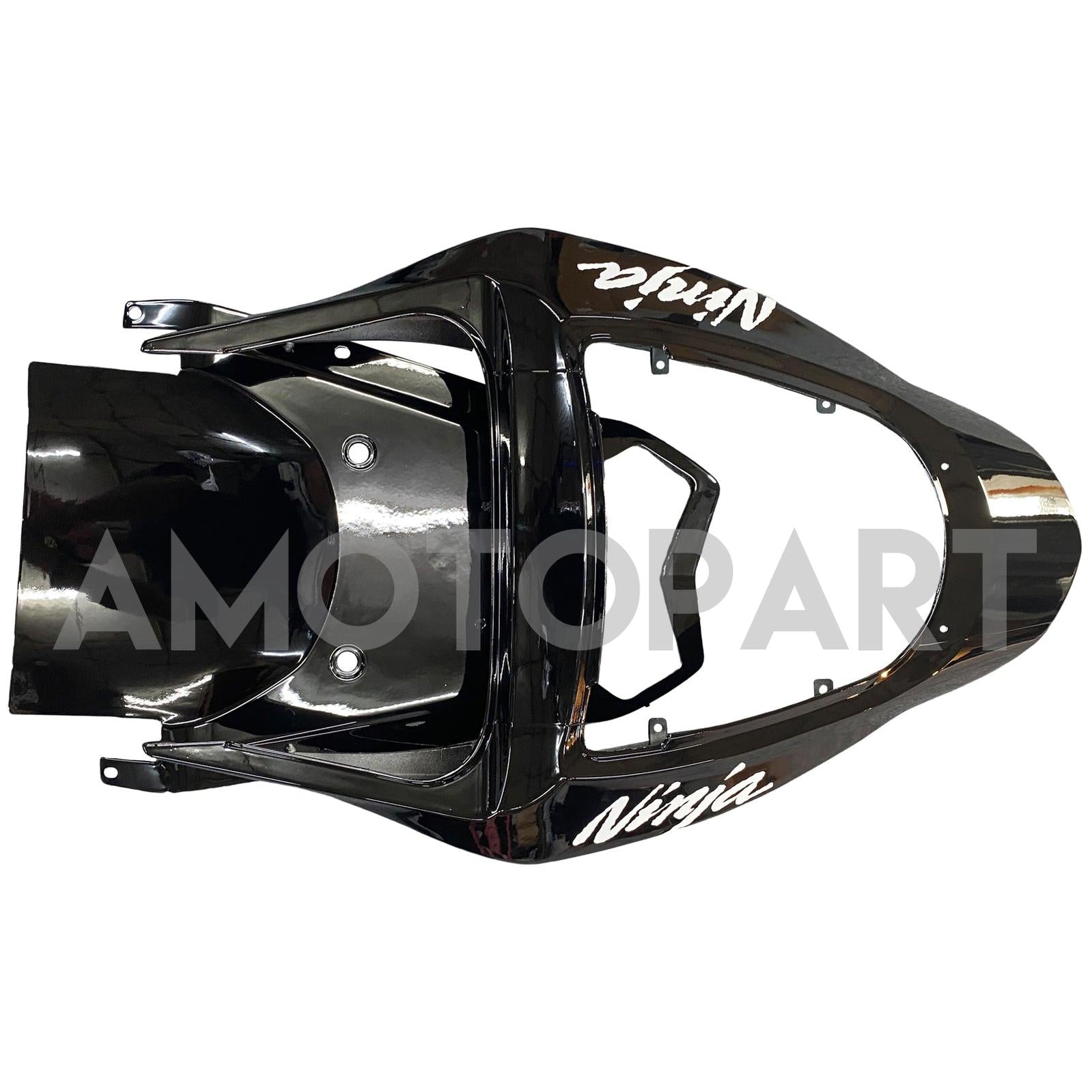 Amotopart 2003-2004 Kawasaki ZX6R Fairing Black Kit