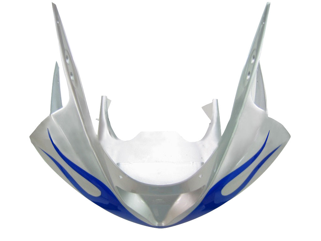 Amotopart 2003-2004 Kawasaki ZX6R Kuip Zilver&Bblauwe vlammenset