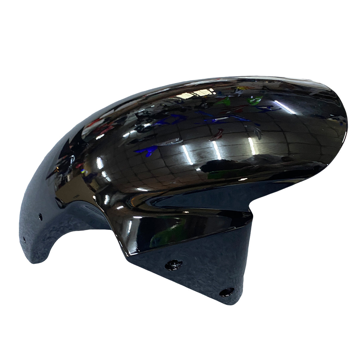 Carénage noir Amotopart pour Kawasaki ZX6R 2003-2004&GKit de flamme verte
