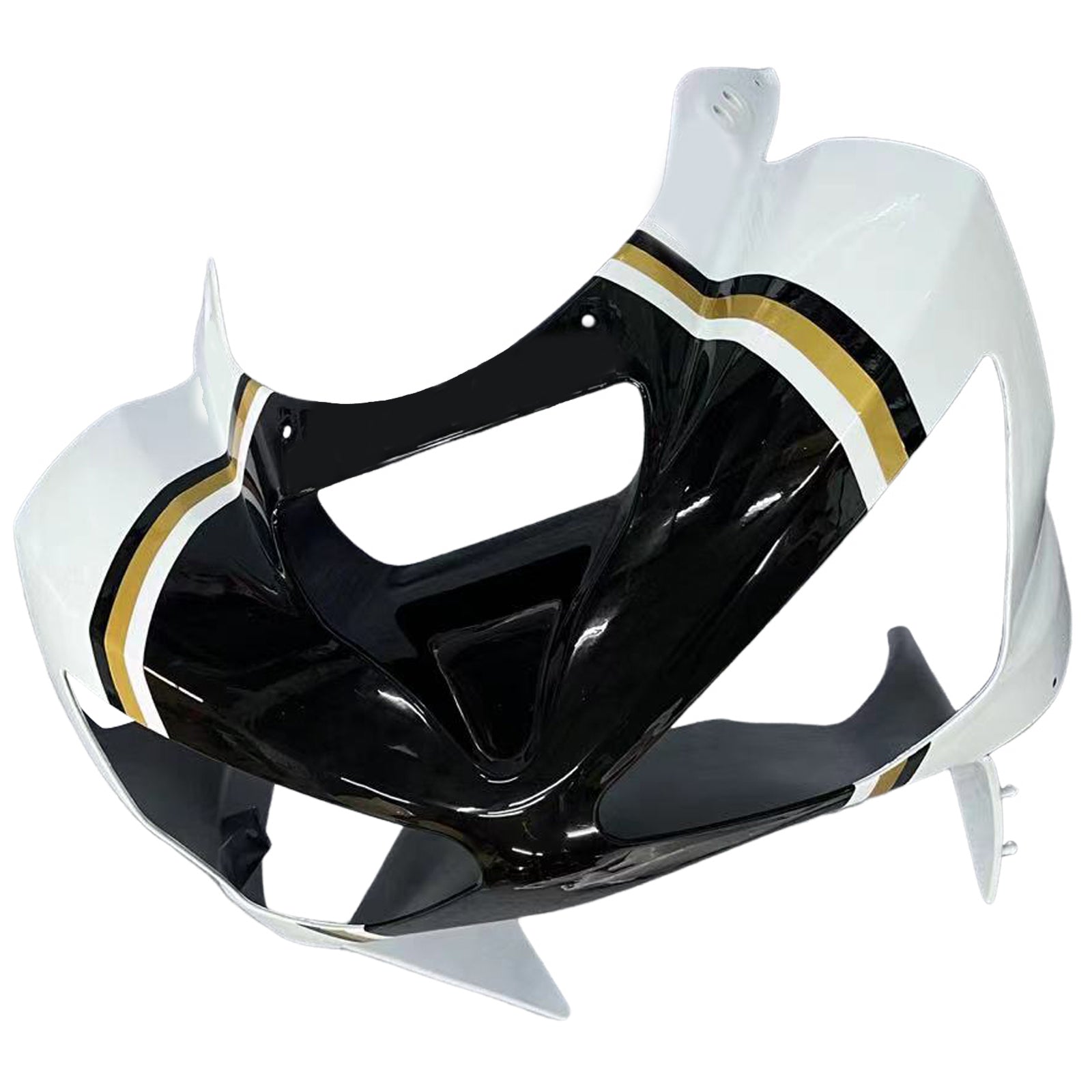 Amotopart 2003-2004 Kawasaki ZX6R Fairing Multi White Kit