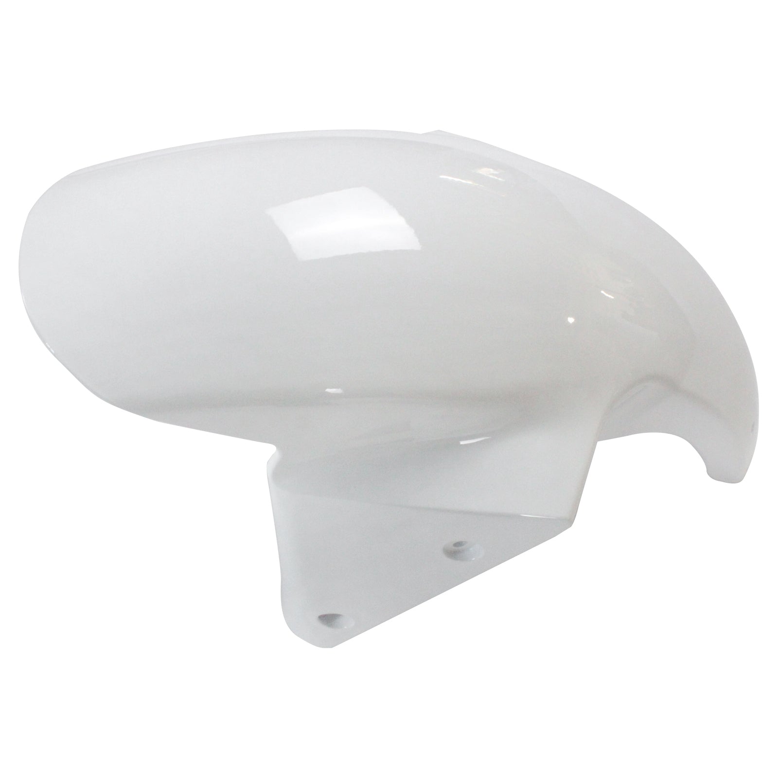 Amotopart 2003-2004 Kawasaki Zx6R 636 White Fairing Kit With Black Logo